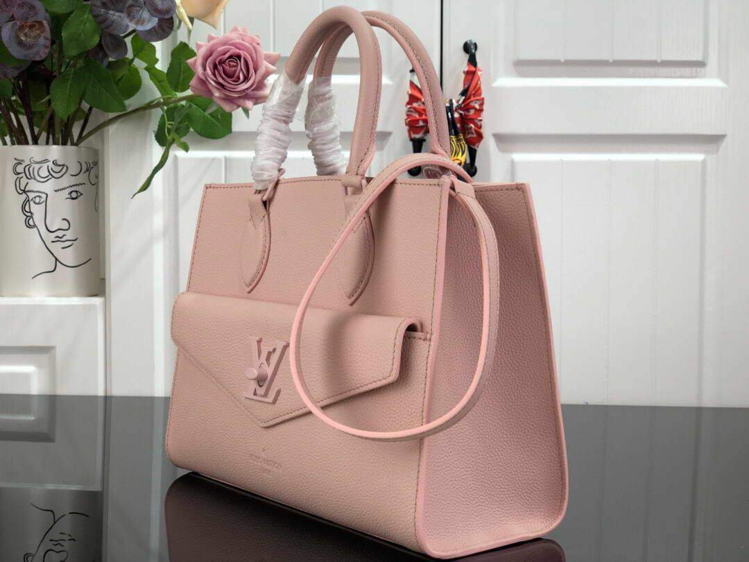 LV M55818 Louis Vuitton Lockme Tote PM Leathers M55817 Bag Pink - luxibagsmall