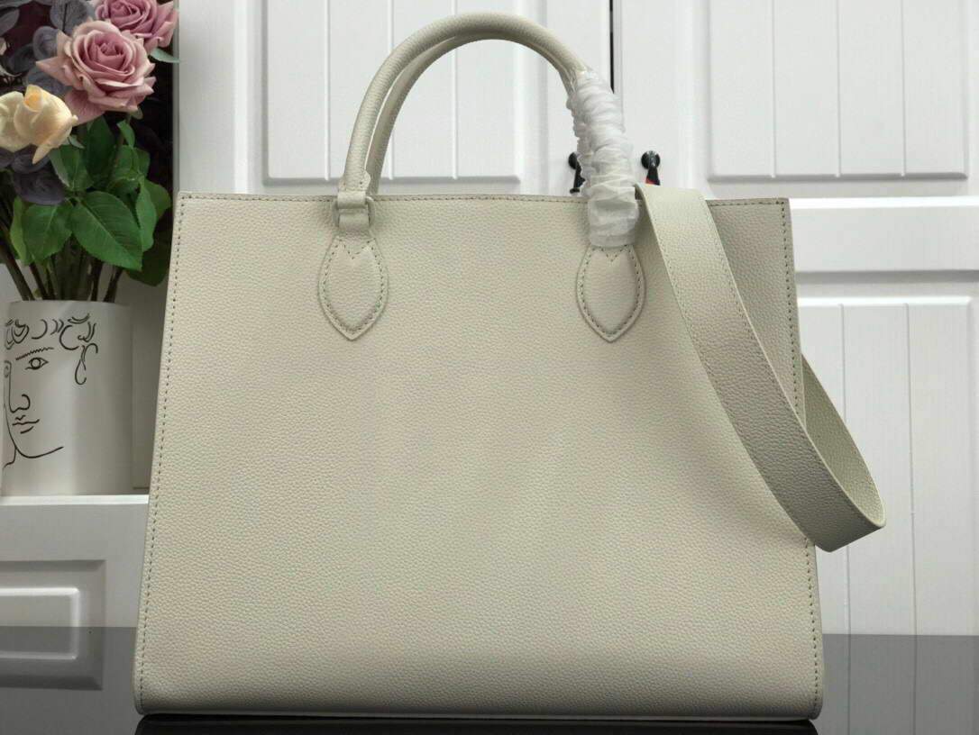 LV M55846 Louis Vuitton Lockme Tote MM Leathers M55818 Bag White - luxibagsmall