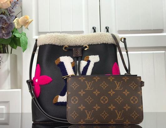 LV M56963 Louis Vuitton M56958 Neonoe MM Bag Black - luxibagsmall