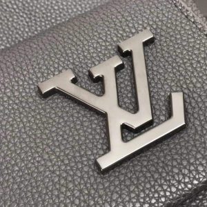 LV M57079 Louis Vuitton Backpack Black Grained Calf Leather - luxibagsmall