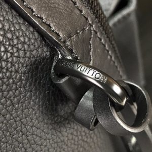 LV M57079 Louis Vuitton Backpack Black Grained Calf Leather - luxibagsmall