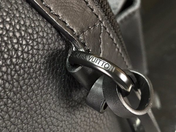 LV M57079 Louis Vuitton Backpack Black Grained Calf Leather - luxibagsmall