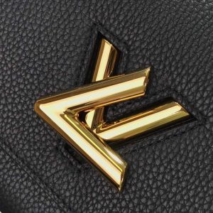 LV M57093 Louis Vuitton Twist one Handle PM M57214 Taurillon Leather Black - luxibagsmall