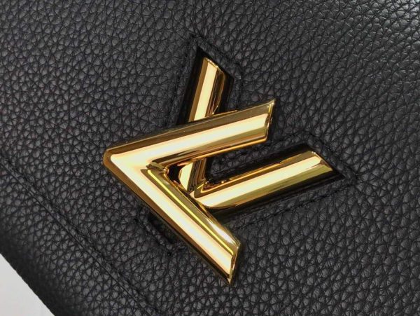 LV M57093 Louis Vuitton Twist one Handle PM M57214 Taurillon Leather Black - luxibagsmall