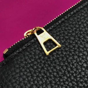 LV M57093 Louis Vuitton Twist one Handle PM M57214 Taurillon Leather Black - luxibagsmall