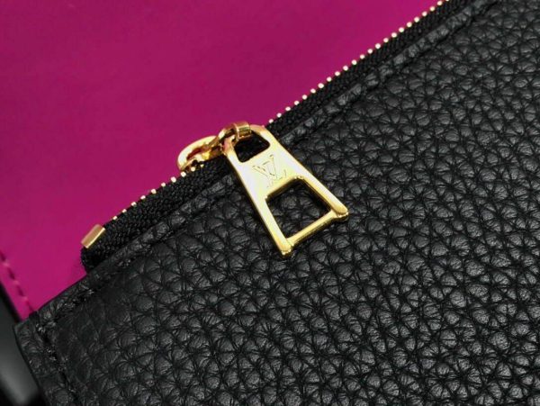 LV M57093 Louis Vuitton Twist one Handle PM M57214 Taurillon Leather Black - luxibagsmall