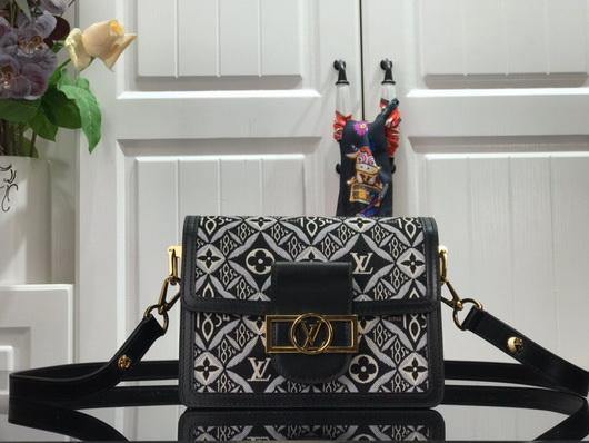 LV M55964 Louis Vuitton M56141 Mini Dauphine Bag Black - luxibagsmall