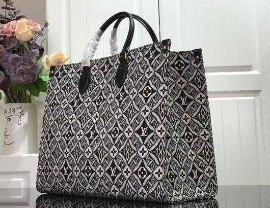 LV M57207 Louis Vuitton M57185 Since 1854 Onthego Gm Monogram Jacquard Gray - luxibagsmall