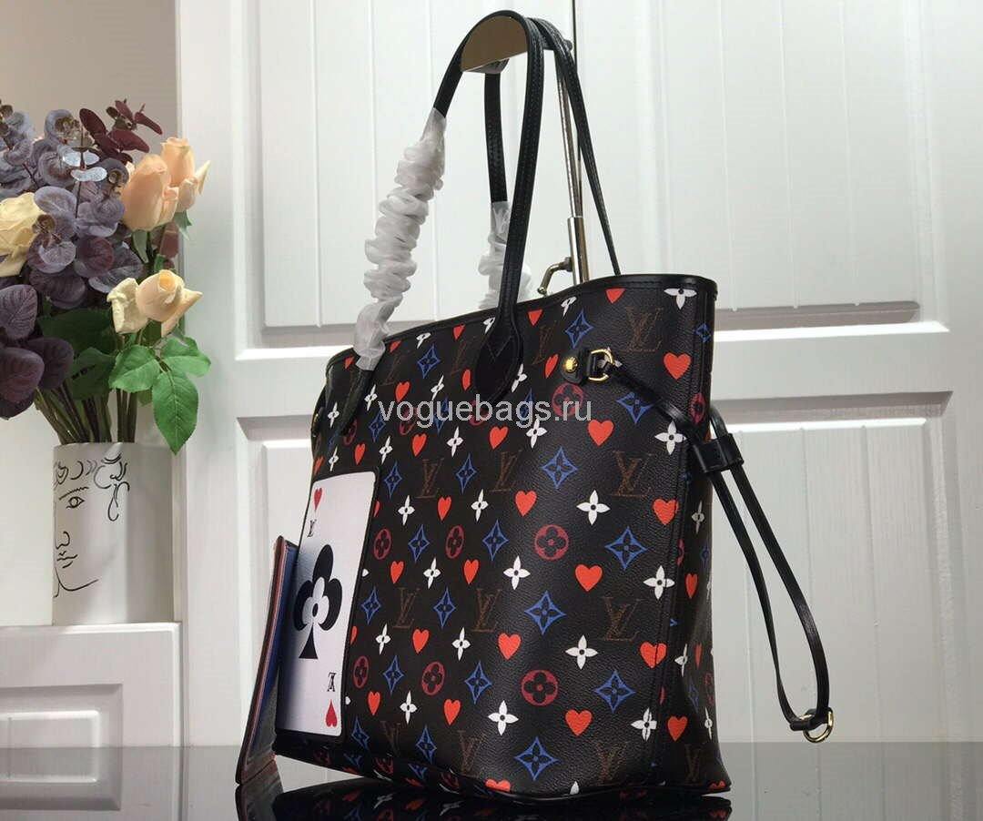 LV M57462 Louis Vuitton Game On Neverfull MM Monogram M57483 Bag Black - Voguebags