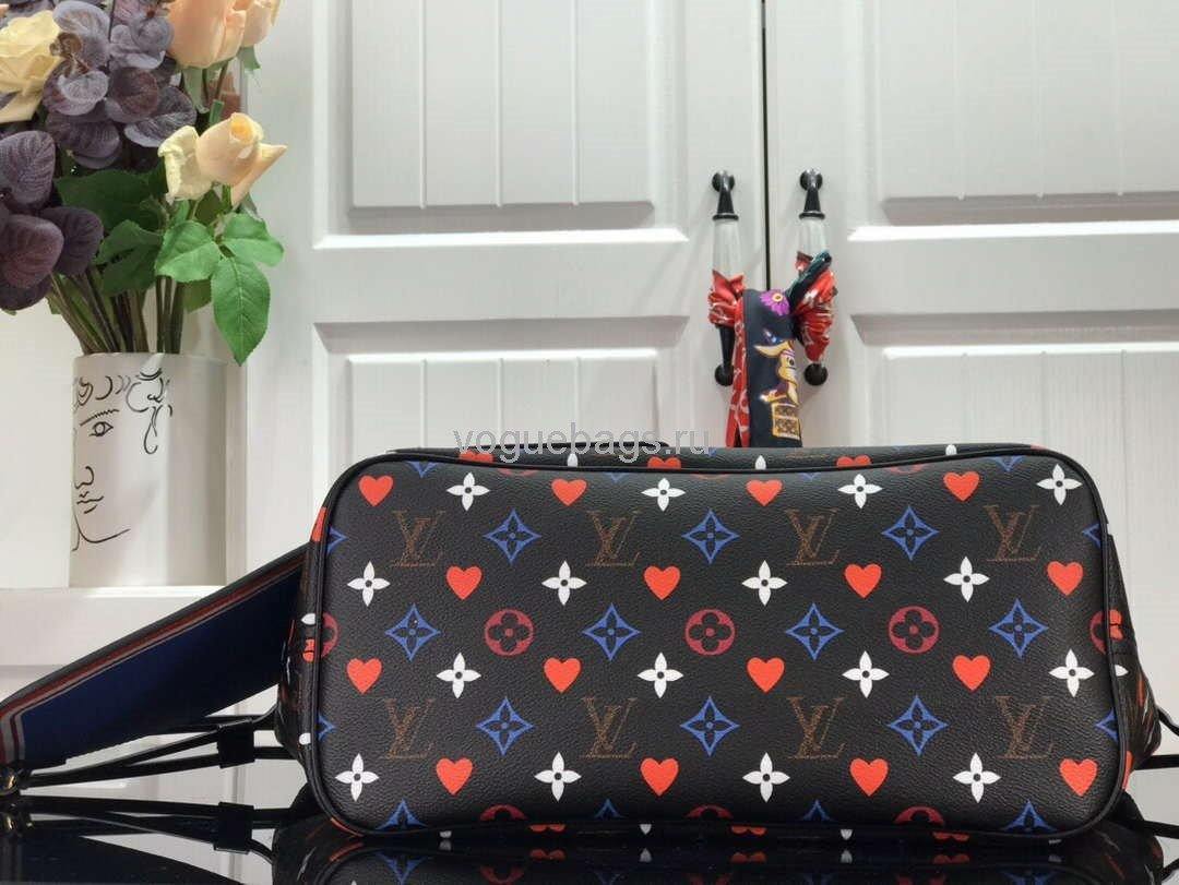 LV M57462 Louis Vuitton Game On Neverfull MM Monogram M57483 Bag Black - Voguebags