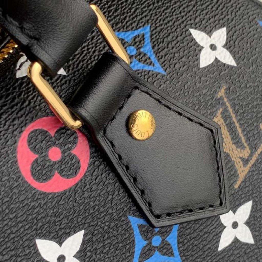 LV M57466 Louis Vuitton GAME ON Speedy Bandouliere 25 Bag Black - luxibagsmall