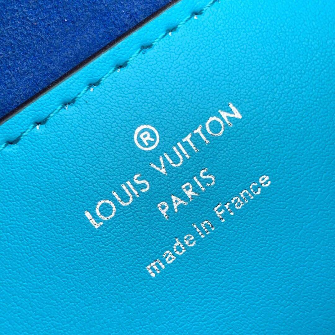 LV M57669 Louis Vuitton Twist MM Epi Handbag M57666 M57667 Blue - luxibagsmall