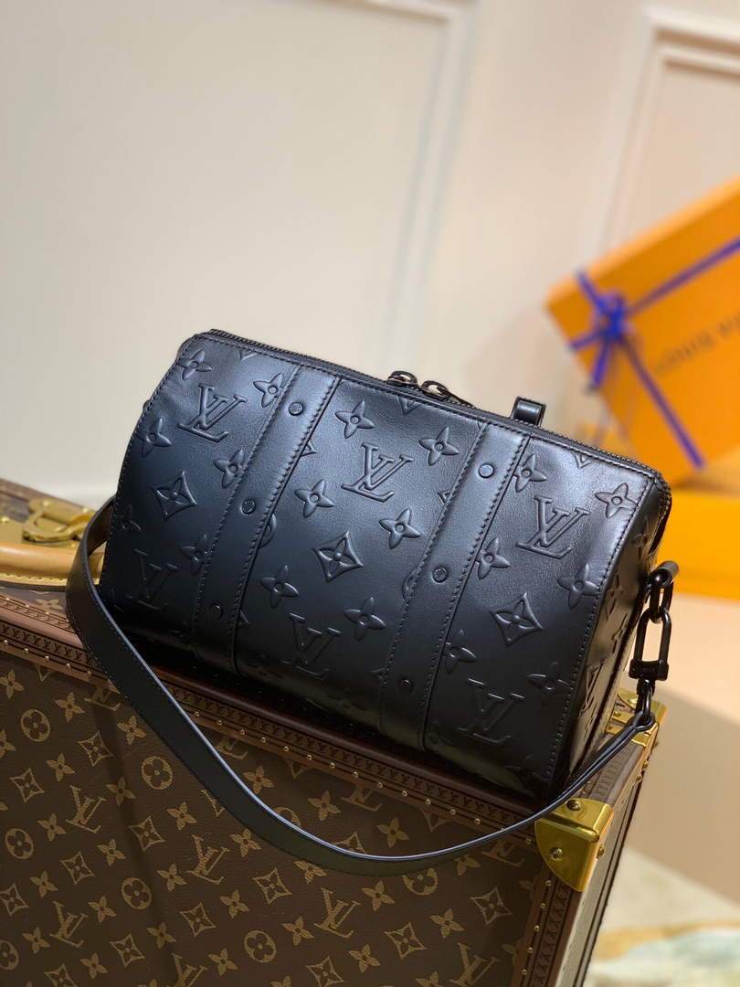 LV M57955 Louis Vuitton City Keepall Bag Black - luxibagsmall