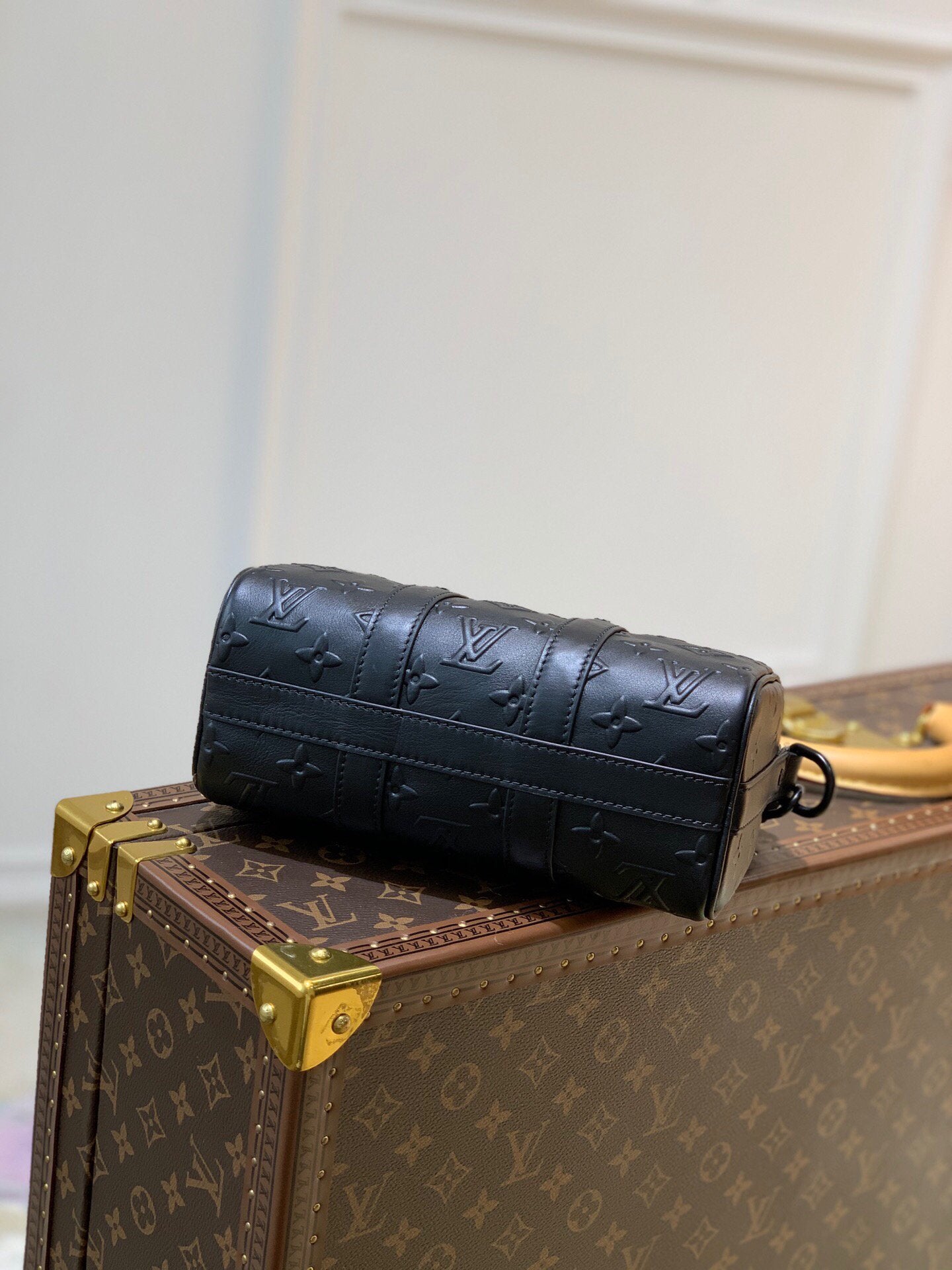 LV M57960 Louis Vuitton Keepall XS Handbag M57961 Black - luxibagsmall