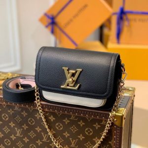 LV M58557 Louis Vuitton Lockme Tender Bag M58555 M58554 Black - luxibagsmall