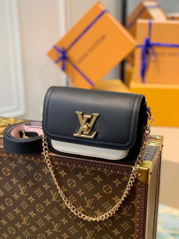 LV M58557 Louis Vuitton Lockme Tender Bag M58555 M58554 Black - luxibagsmall