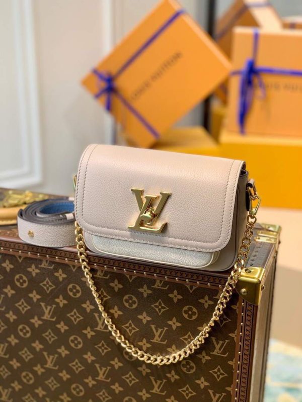 LV M58554 Louis Vuitton Lockme Tender Bag M58557 M58555 Greige - luxibagsmall