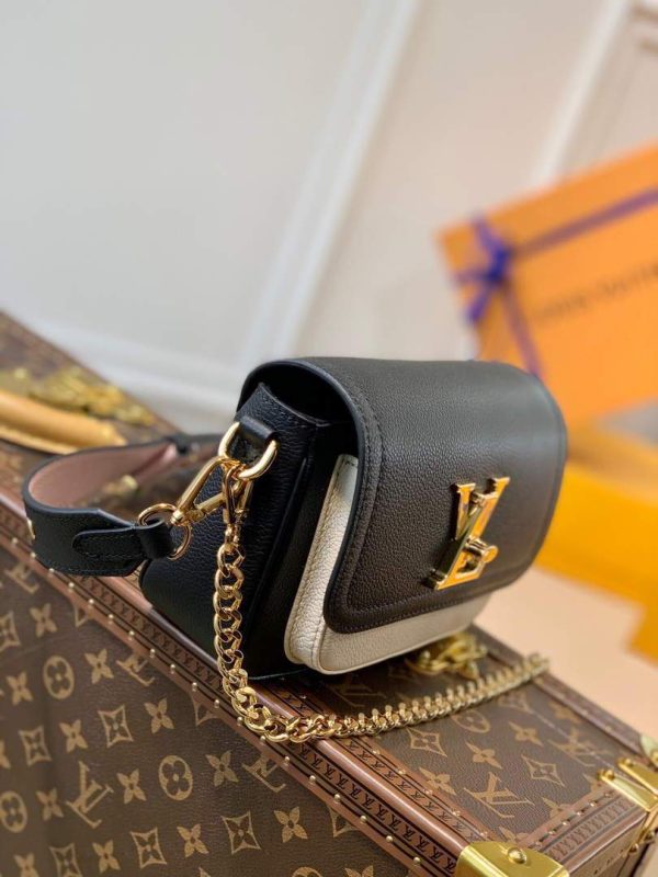 LV M58557 Louis Vuitton Lockme Tender Bag M58555 M58554 Black - luxibagsmall