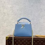 LV M59709 Louis Vuitton Capucines Mini Bag Blue
