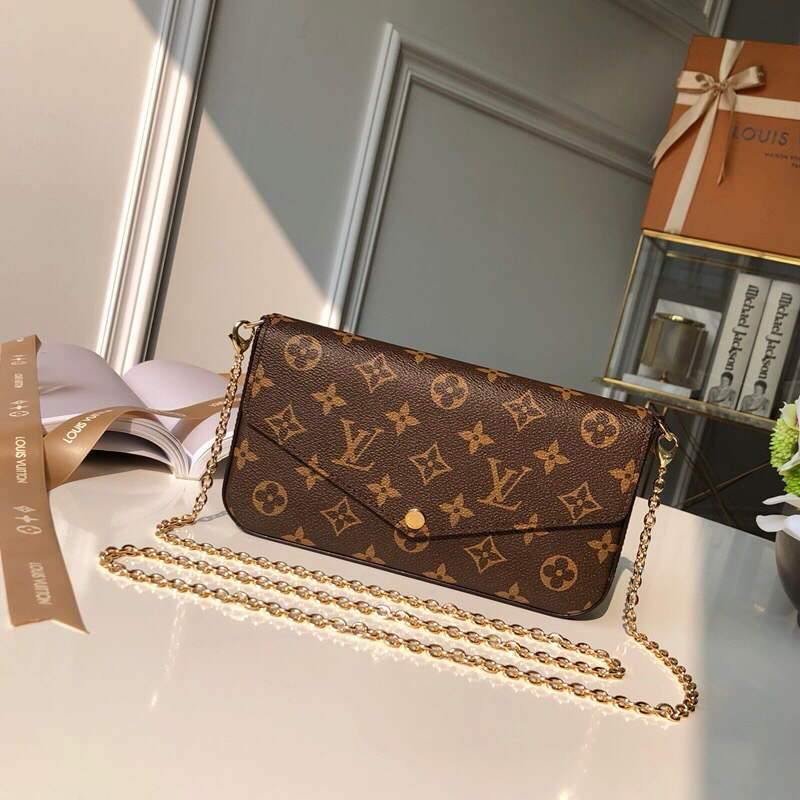 LV M61276 Louis Vuitton Felicie Pochette Bag Monogram - Voguebags