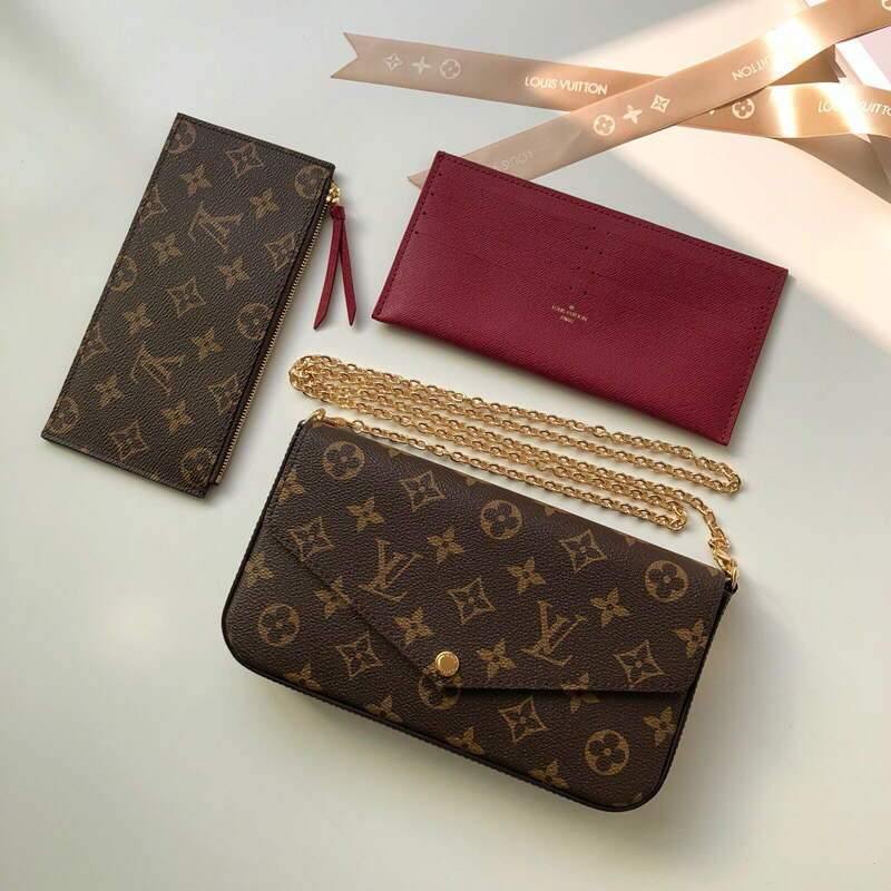 LV M61276 Louis Vuitton Felicie Pochette Bag Monogram - Voguebags