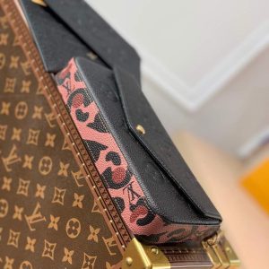 LV M64064 Louis Vuitton Felicie Pochette Monogram Bag M68697 M67856 Black - luxibagsmall