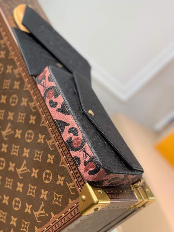 LV M64064 Louis Vuitton Felicie Pochette Monogram Bag M68697 M67856 Black - luxibagsmall