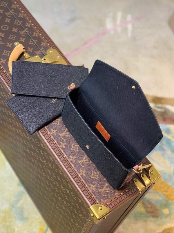 LV M64064 Louis Vuitton Felicie Pochette Monogram Bag M68697 M67856 Black - luxibagsmall