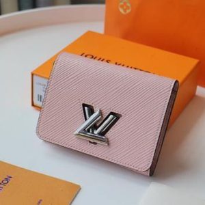 LV M64414 Louis Vuitton Twist Compact Wallet Epi Leather Pink - luxibagsmall