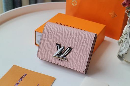 LV M64414 Louis Vuitton Twist Compact Wallet Epi Leather Pink - luxibagsmall