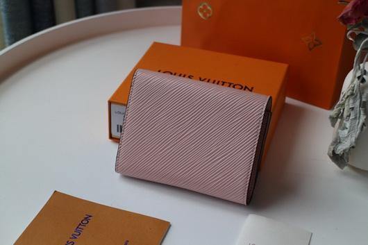 LV M64414 Louis Vuitton Twist Compact Wallet Epi Leather Pink - luxibagsmall