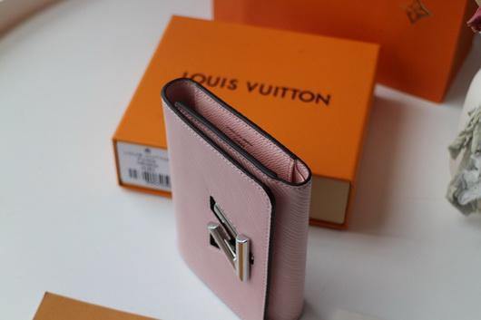 LV M64414 Louis Vuitton Twist Compact Wallet Epi Leather Pink - luxibagsmall