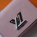 LV M64414 Louis Vuitton Twist Compact Wallet Epi Leather Pink - luxibagsmall