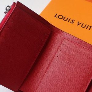 LV M64414 Louis Vuitton Twist Compact Wallet Epi Leather Red - luxibagsmall