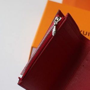 LV M64414 Louis Vuitton Twist Compact Wallet Epi Leather Red - luxibagsmall