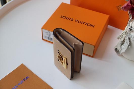 LV M68682 Louis Vuitton Twist Multicartes Wallet Epi Leather Apricot - luxibagsmall