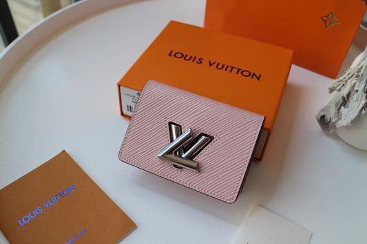 LV M68682 Louis Vuitton Twist Multicartes Wallet Epi Leather Pink - luxibagsmall