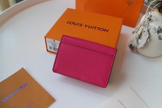 LV M68682 Louis Vuitton Twist Multicartes Wallet Epi Leather Plum - luxibagsmall