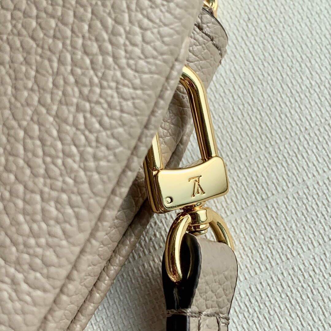 LV M69203 Louis Vuitton Double Zip Pochette Monogram Gray - luxibagsmall