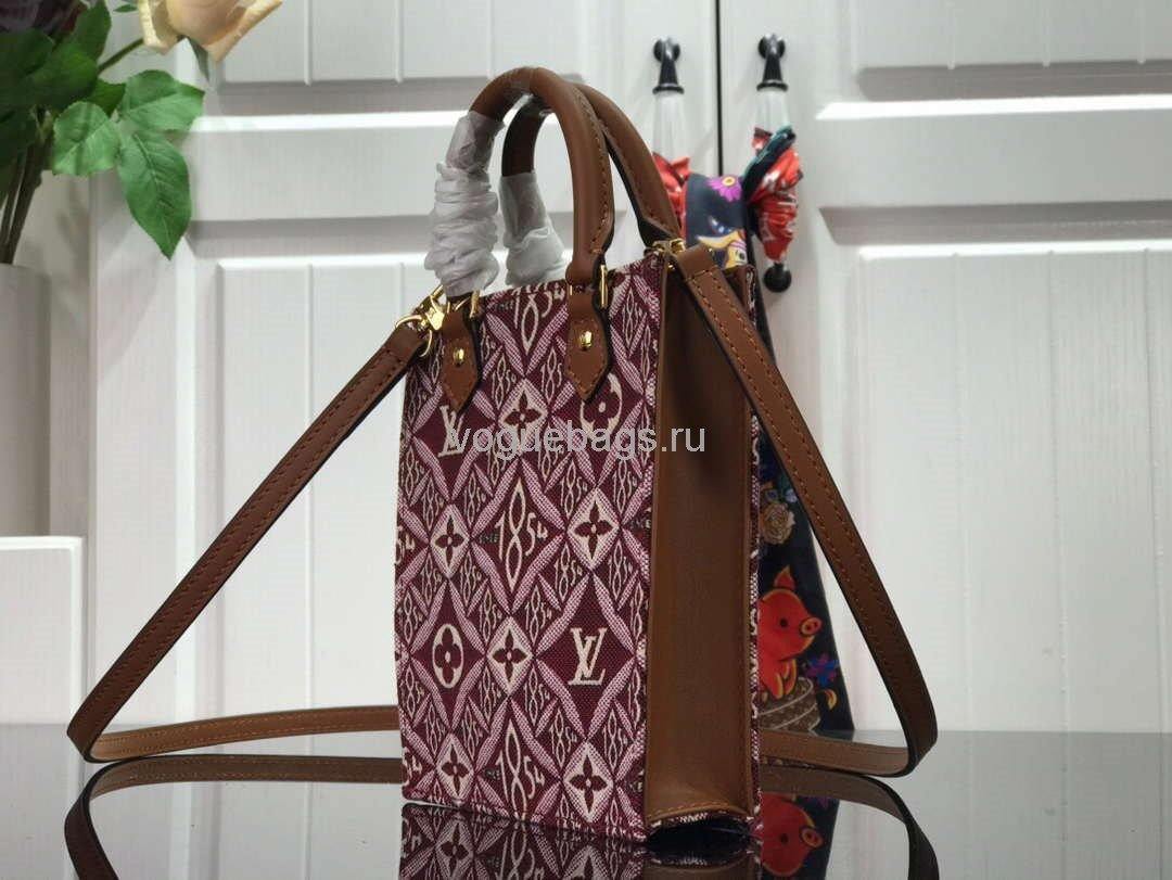 LV M69846 Louis Vuitton Since 1854 Petit Sac Plat Bag Bordeaux Red - Voguebags