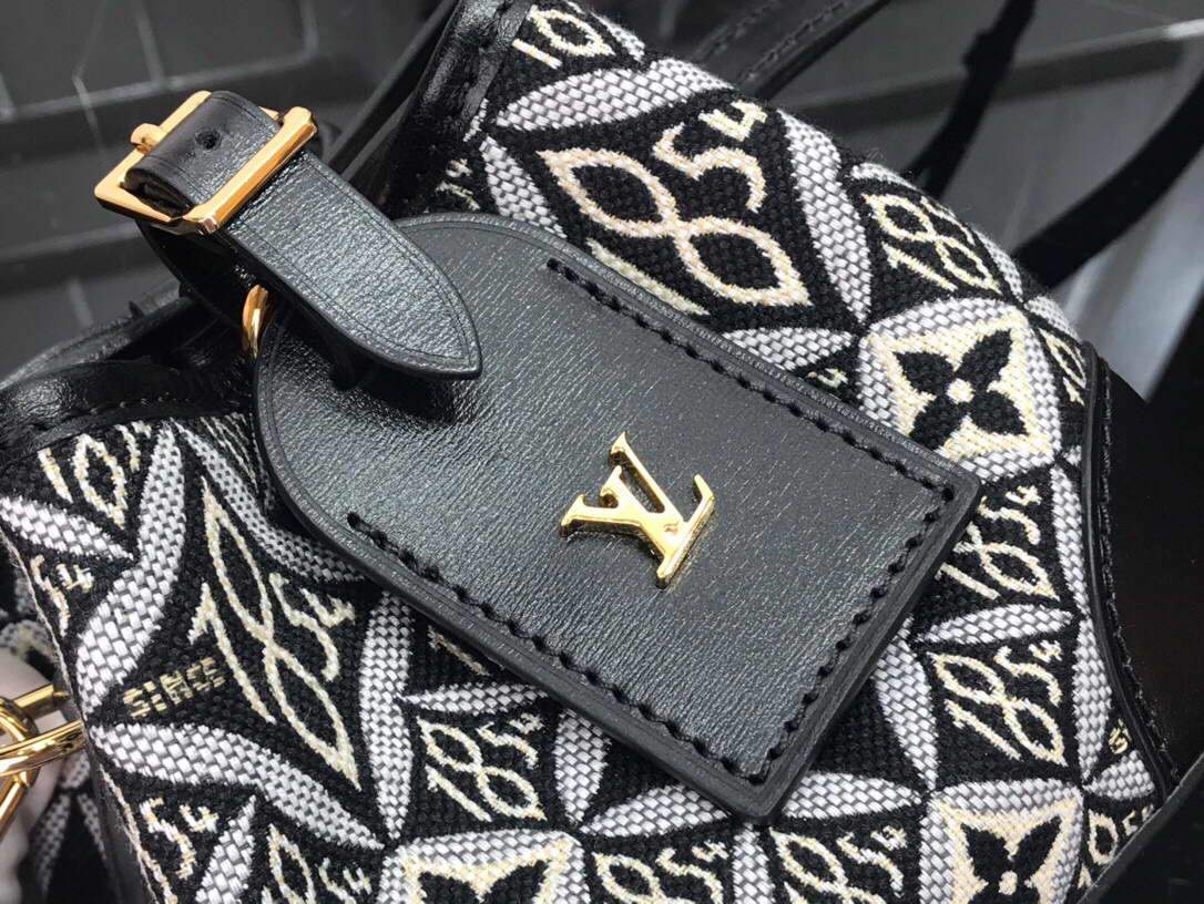 LV M69973 Louis Vuitton Since 1854 Noe Purse Monogram Jacquard Gray - luxibagsmall