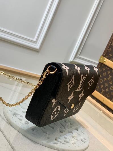 LV M80482 Louis Vuitton M69977 Félicie Pochette Leather Black - luxibagsmall