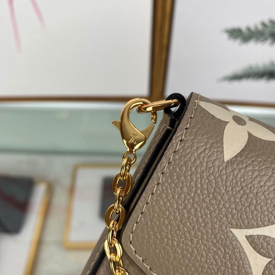 LV M69977 Louis Vuitton M80482 Game on Felicie Pochette Bag Gray and Cream - Voguebags