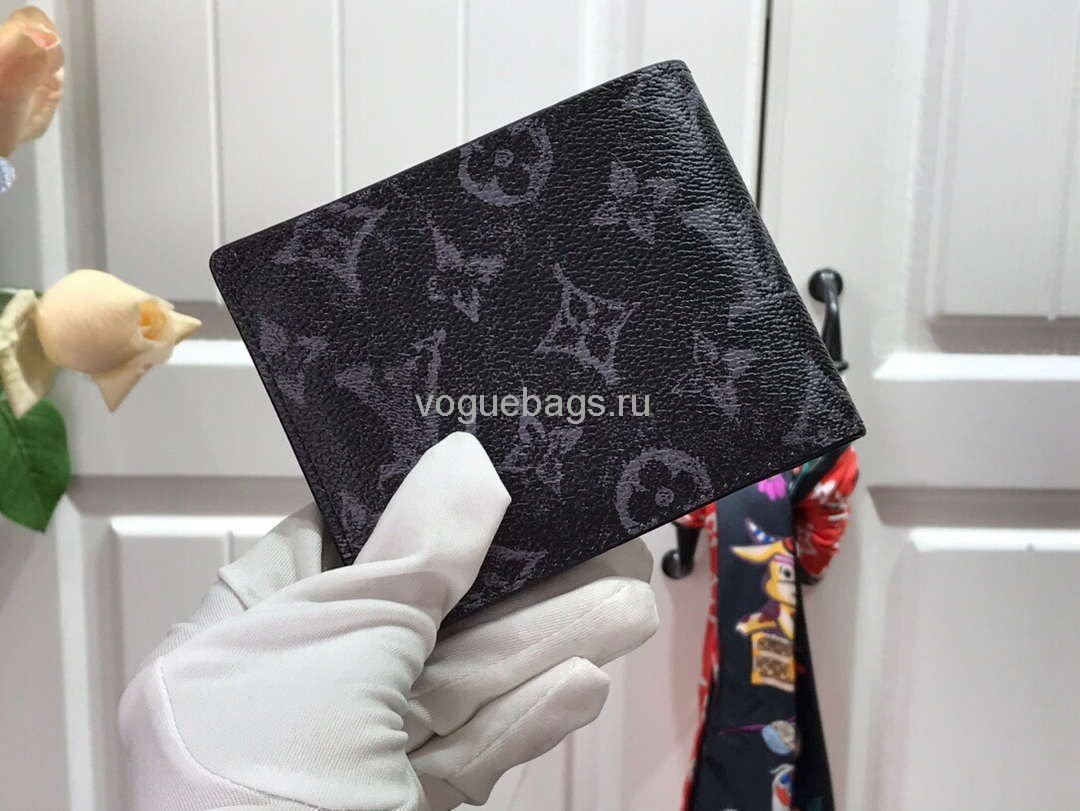 LV M80017 Louis Vuitton Multiple Wallet Monogram M80015 Black - luxibagsmall