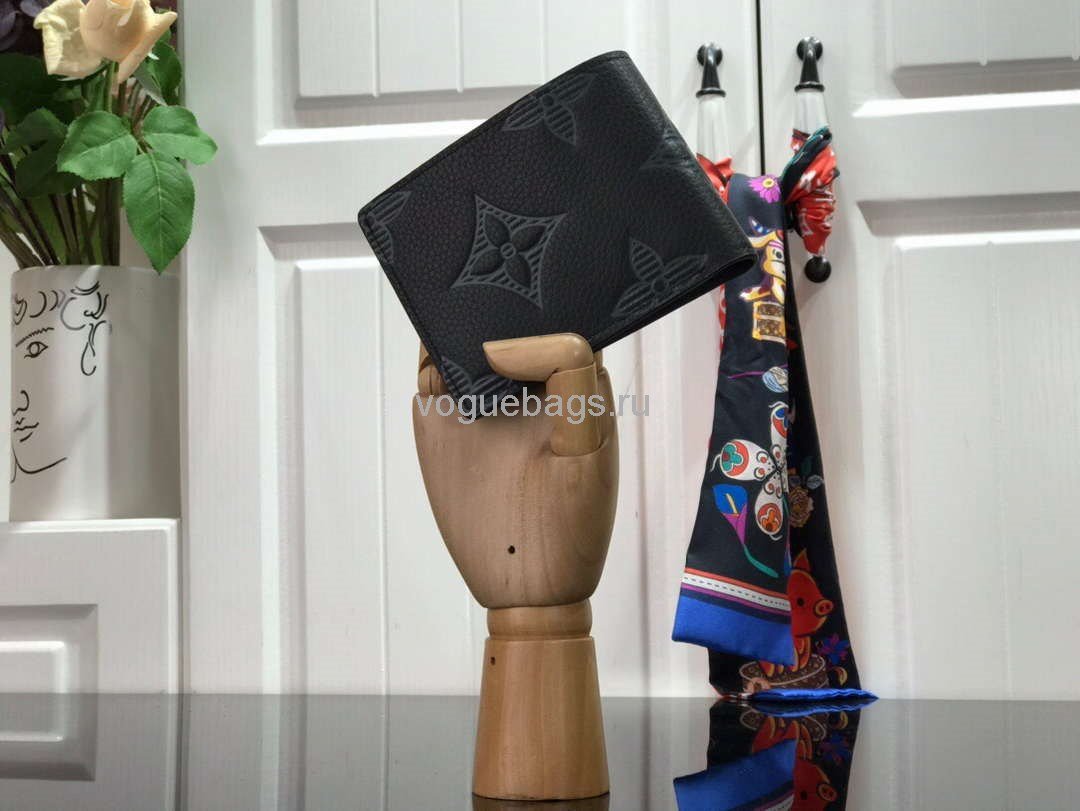 LV M80031 Louis Vuitton Multiple Wallet Monogram M80039 Black - luxibagsmall