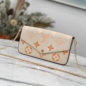 LV M80498 Louis Vuitton Félicie Pochette Bag Cream - luxibagsmall