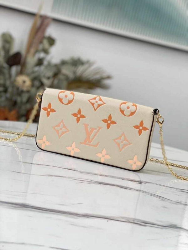 LV M80498 Louis Vuitton Félicie Pochette Bag Cream - luxibagsmall