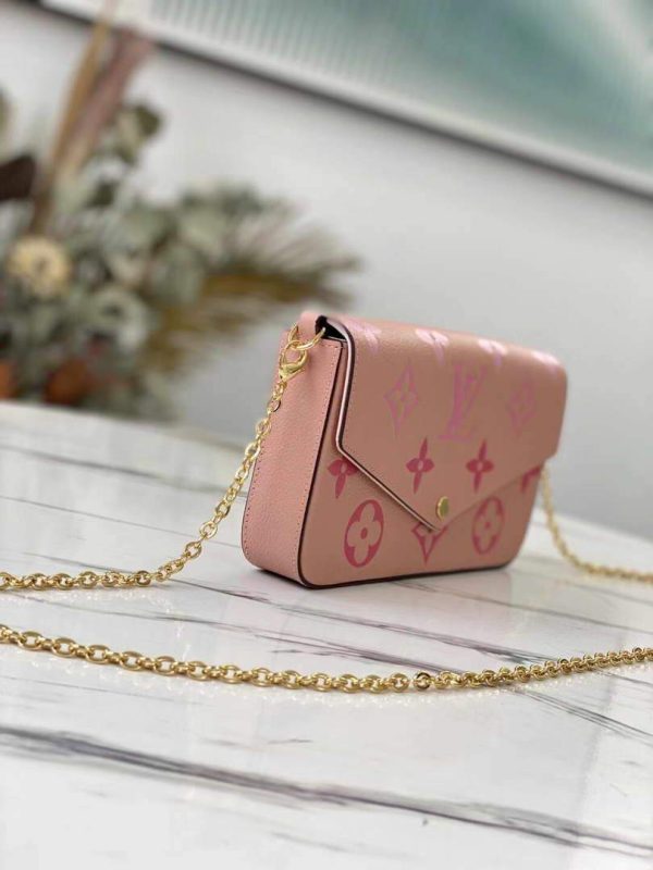 LV M80498 Louis Vuitton Félicie Pochette Bag Pink - luxibagsmall