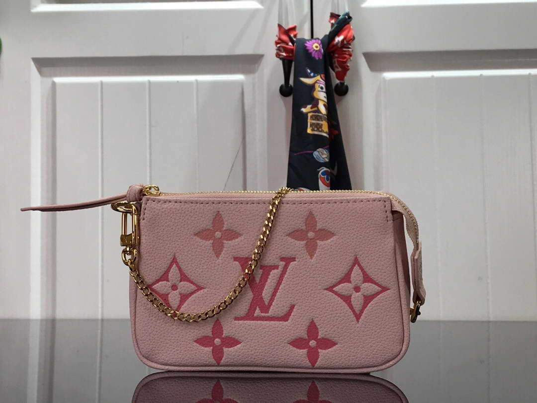 LV M80501 Louis Vuitton Mini Pochette Accessoires Pink - luxibagsmall