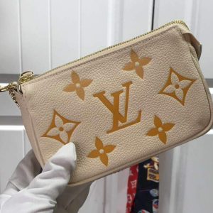 LV M80501 Louis Vuitton Mini Pochette Accessoires Cream - luxibagsmall